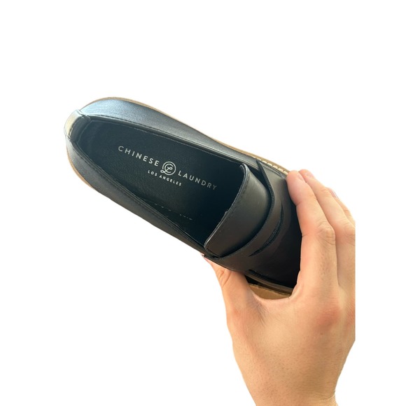 "Chinese Laundry Playback Black Kori Smooth, Size 6, Stylish Women's Footwear" - Picture 6 of 7